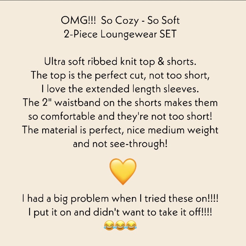 ⭐️ Super Soft Rib Lounge Set (2/4) ONE LEFT - Picture 5 of 13